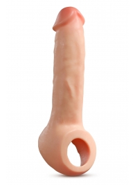 Телесная насадка-удлинитель Thrive 8.75 Inch Realistic Penis Extender Sleeve - 22,2 см. - Blush Novelties - в Оренбурге купить с доставкой