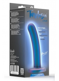 Синяя насадка с гладкой поверхностью Surrender 5.75 Inch Intermediate Pegging Dildo - 14,6 см. - Blush Novelties - купить с доставкой в Оренбурге