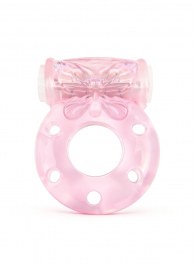 Розовое эрекционное виброкольцо с бабочкой - 1137 - в Оренбурге купить с доставкой