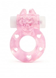 Розовое эрекционное виброкольцо в форме зайчика - 1137 - в Оренбурге купить с доставкой