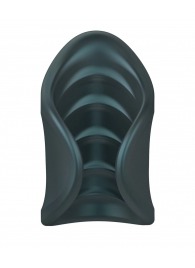 Серый сквозной мастурбатор с вибрацией Manwan Starter - Manwan - в Оренбурге купить с доставкой