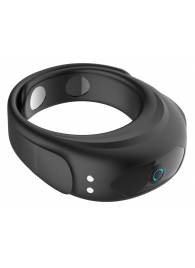 Черное эрекционное виброкольцо на ремешках - Boys of Toys - в Оренбурге купить с доставкой