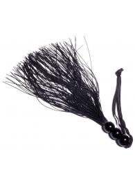 Черная силиконовая плетка - 25,4 см. - Boys of Toys - купить с доставкой в Оренбурге