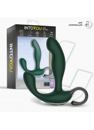 Зеленый вибромассажёр простаты Greeny - 12,8 см. - Intoyou - в Оренбурге купить с доставкой
