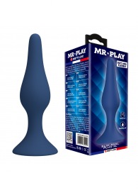 Синяя анальная пробка Slim Anal Plug XL - 15,4 см. - Baile