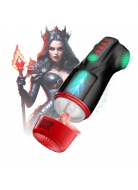 Интерактивный мастурбатор Raven с вакуумом, вибрацией и подсветкой - Shots Media BV - в Оренбурге купить с доставкой