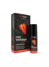 Жидкий вибратор Orgie High Voltage Strawberry - 15 мл. - ORGIE - купить с доставкой в Оренбурге