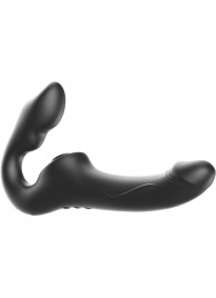 Черный безремневой страпон с 3 моторами - Ibiza - купить с доставкой в Оренбурге