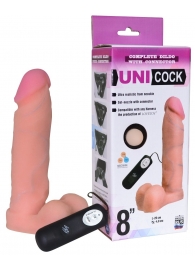 Фаллическая насадка Харнесс UNICOCK 8  с вибрацией - 20 см. - LOVETOY (А-Полимер) - купить с доставкой в Оренбурге