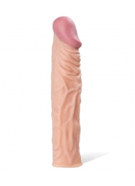 Насадка с ярко выраженной головкой и рельефным стволом - 19 см. - A-toys - в Оренбурге купить с доставкой