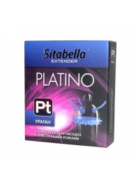 Стимулирующая насадка с усиками и шипиками Platino  Ураган - Sitabella - купить с доставкой в Оренбурге