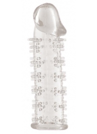 Гелевая прозрачная насадка с шипами - 12 см. - Toyfa Basic - в Оренбурге купить с доставкой