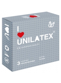 Презервативы с точками Unilatex Dotted - 3 шт. - Unilatex - купить с доставкой в Оренбурге