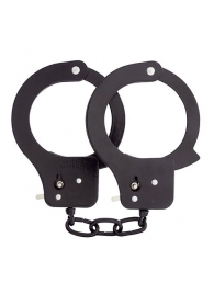 Чёрные наручники из листового металла BONDX METAL CUFFS BLACK - Dream Toys - купить с доставкой в Оренбурге