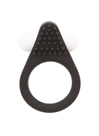 Чёрное эрекционное кольцо LIT-UP SILICONE STIMU RING 1 BLACK - Dream Toys - в Оренбурге купить с доставкой