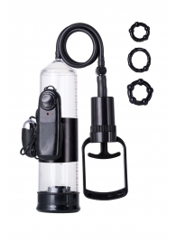 Вакуумная помпа A-toys с вибропулей и эрекционными кольцами - A-toys - в Оренбурге купить с доставкой