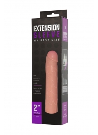 Насадка-удлинитель Extension sleeve телесного цвета - 18,5 см. - Sitabella - в Оренбурге купить с доставкой