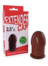 Коричневый латексный удлинитель пениса 2.5 in - Sitabella - в Оренбурге купить с доставкой