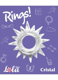 Прозрачное эрекционное кольцо Rings Cristal - Lola Games - в Оренбурге купить с доставкой