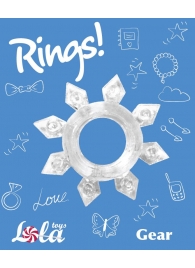 Прозрачное эрекционное кольцо Rings Gear - Lola Games - в Оренбурге купить с доставкой