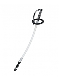 Силиконовый уретральный плаг со сменными фиксирующими кольцами Metal - ToyFa - купить с доставкой в Оренбурге