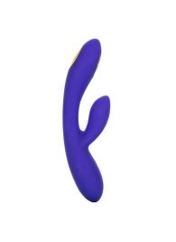 Фиолетовый вибратор с функцией электростимуляции Intimate E-Stimulator Dual Wand - 21,5 см. - California Exotic Novelties - купить с доставкой в Оренбурге