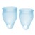 Набор голубых менструальных чаш Feel confident Menstrual Cup - Satisfyer - купить с доставкой в Оренбурге