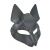 Серая маска Wolf с клепками - Sitabella - купить с доставкой в Оренбурге