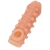 Телесная закрытая насадка с шариками Cock Sleeve Size L - 17,6 см. - KOKOS - в Оренбурге купить с доставкой