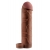 Коричневая насадка с кольцом Perfect 2 Extension with Ball Strap - 19 см. - Pipedream - в Оренбурге купить с доставкой