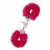Металлические наручники с красной меховой опушкой METAL HANDCUFF WITH PLUSH RED - Dream Toys - купить с доставкой в Оренбурге