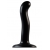 Черный фаллоимитатор-насадка Strap-On-Me P G spot Dildo size S - 16,4 см. - Strap-on-me - купить с доставкой в Оренбурге