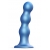 Голубая насадка Strap-On-Me Dildo Plug Balls size L - Strap-on-me - купить с доставкой в Оренбурге