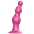 Розовая насадка Strap-On-Me Dildo Plug Beads size S - Strap-on-me - купить с доставкой в Оренбурге