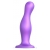 Фиолетовая насадка Strap-On-Me Dildo Plug Curvy size L - Strap-on-me - купить с доставкой в Оренбурге