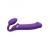 Фиолетовый безремневой вибрострапон Silicone Bendable Strap-On - size XL - Strap-on-me - купить с доставкой в Оренбурге