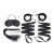 Эротический набор 4PC Bondage Bed Strap   Flogger Kit - Lux Fetish - купить с доставкой в Оренбурге