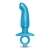 Голубая анальная пробка для массажа простаты Hither Silicone Prostate Plug - 14,3 см. - b-Vibe - в Оренбурге купить с доставкой