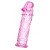 Розовая насадка фаллической формы - 12,5 см. - A-toys - в Оренбурге купить с доставкой