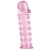 Розовая насадка на пенис с шипами - 12,5 см. - A-toys - в Оренбурге купить с доставкой