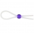 Прозрачное лассо с фиолетовой бусиной SILICONE COCK RING WITH BEAD LAVENDER - NMC - в Оренбурге купить с доставкой
