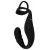 Черное эрекционное кольцо со стимуляцией промежности и анальной пробкой Cock Ring with RC Prostate Plug - Orion - в Оренбурге купить с доставкой