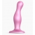 Розовая насадка Strap-On-Me Dildo Plug Curvy size M - Strap-on-me - купить с доставкой в Оренбурге