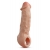 Телесная насадка-удлинитель Intrepid 9.25 Inch Realistic Penis Extender Sleeve - 23,5 см. - Blush Novelties - в Оренбурге купить с доставкой