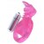 Розовая вибронасадка со стимулятор клитора   Язычок - Toyfa Basic - в Оренбурге купить с доставкой