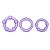 Набор из 3 фиолетовых эрекционных колец Stay Hard Beaded Cockrings - Blush Novelties - в Оренбурге купить с доставкой