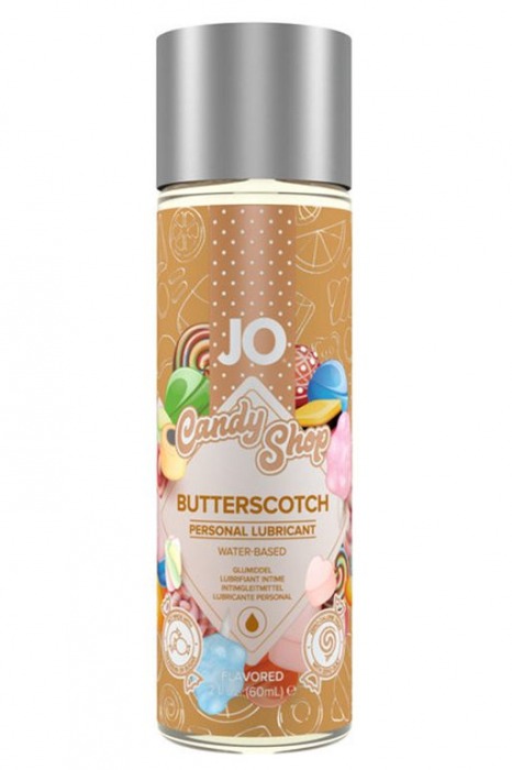 Смазка на водной основе Candy Shop Butterscotch с ароматом ирисок - 60 мл. - System JO - купить с доставкой в Оренбурге