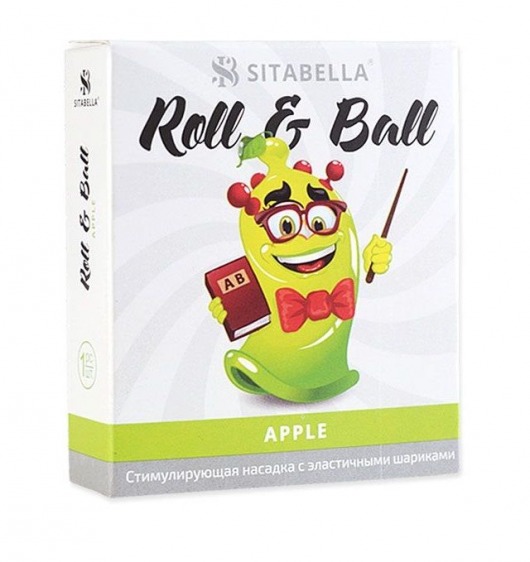 Стимулирующий презерватив-насадка Roll   Ball Apple - Sitabella - купить с доставкой в Оренбурге