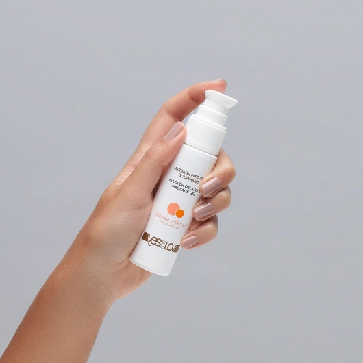 Универсальный массажный гель-смазка Allover Delicious Massage Gel с ароматом персика и аброкоса - 50 мл. - YESforLOV - купить с доставкой в Оренбурге