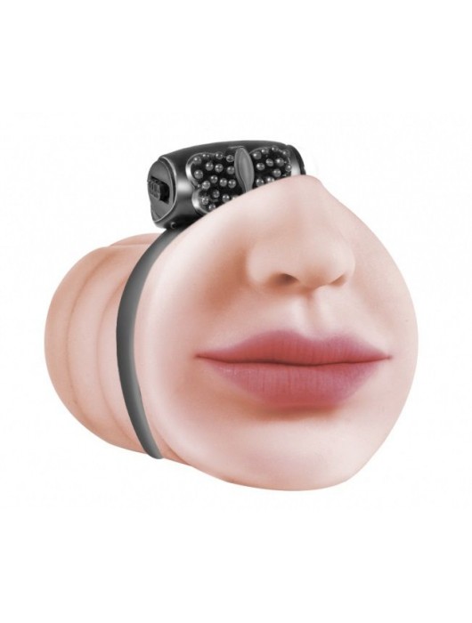 Мастурбатор-ротик с виброкольцом Satisfaction Beloved - Lola Games - в Оренбурге купить с доставкой